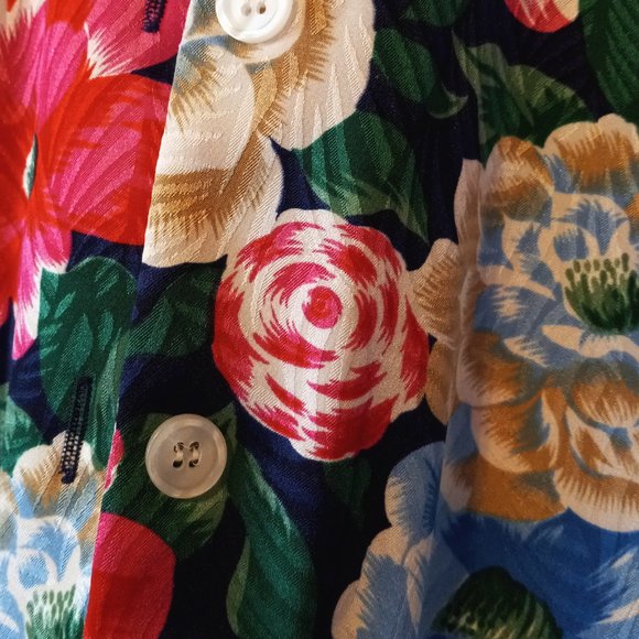 Talbots 1980s Theme Pleated Dress Midi EUC Size 12 💯 Polyester Dry Cleaned - Picture 6 of 13